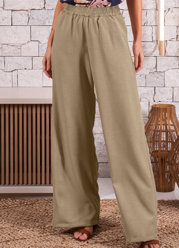 Imagem principal Calça Areia em Tecido Texturizado Quintess Quintess