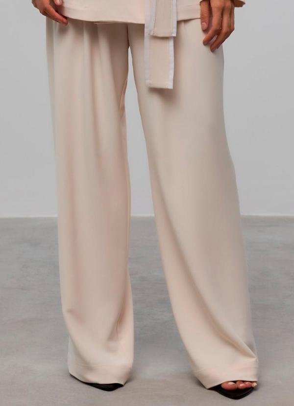 Calça Detalhe de Vivo Bege