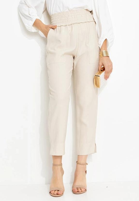 Imagem principal Calça em Viscose Bege3846684 You Premium You Premium