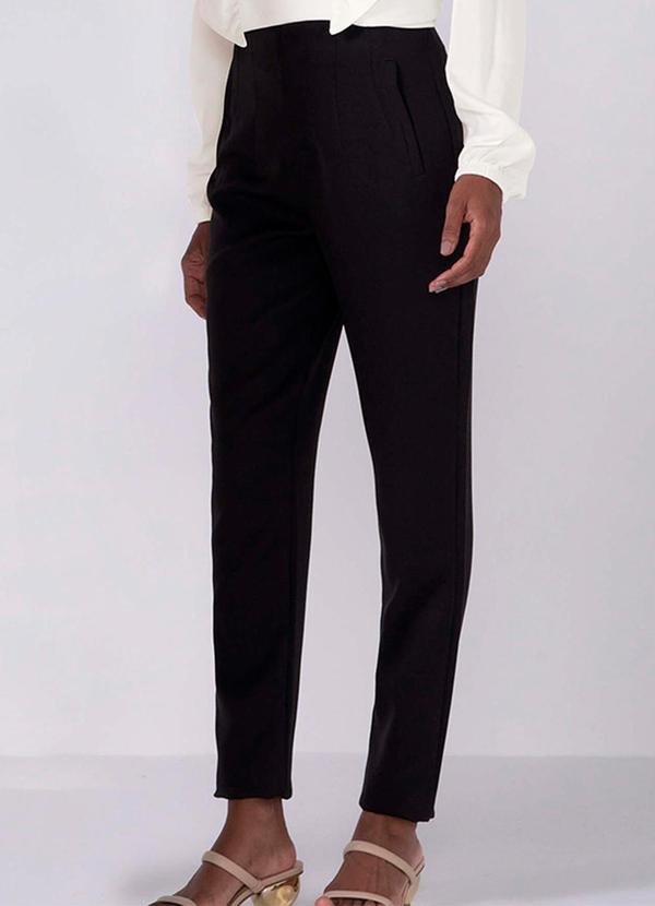 Imagem principal Calça Feminina Tecido Plano Preto Marialícia Marialícia