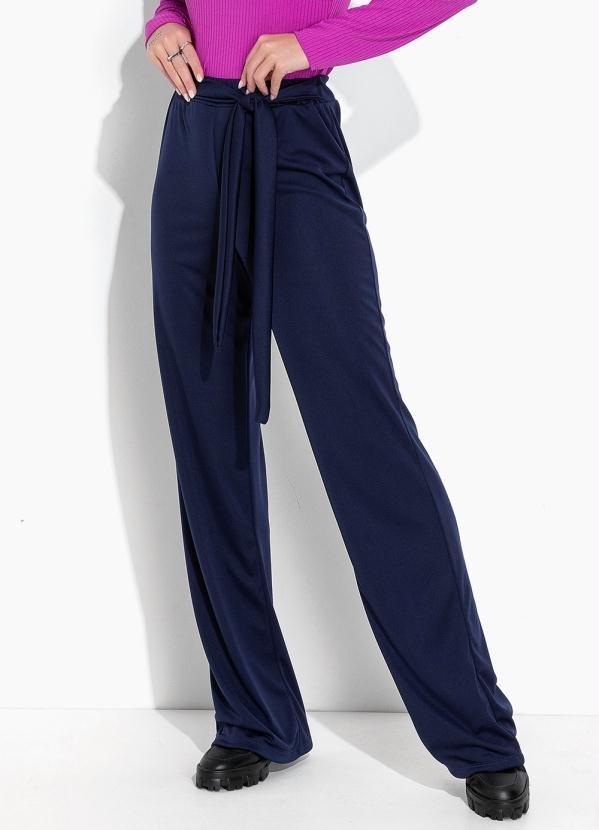 Imagem principal Calça Marinho com Faixa Fixa para Amarração Moda Pop Moda Pop
