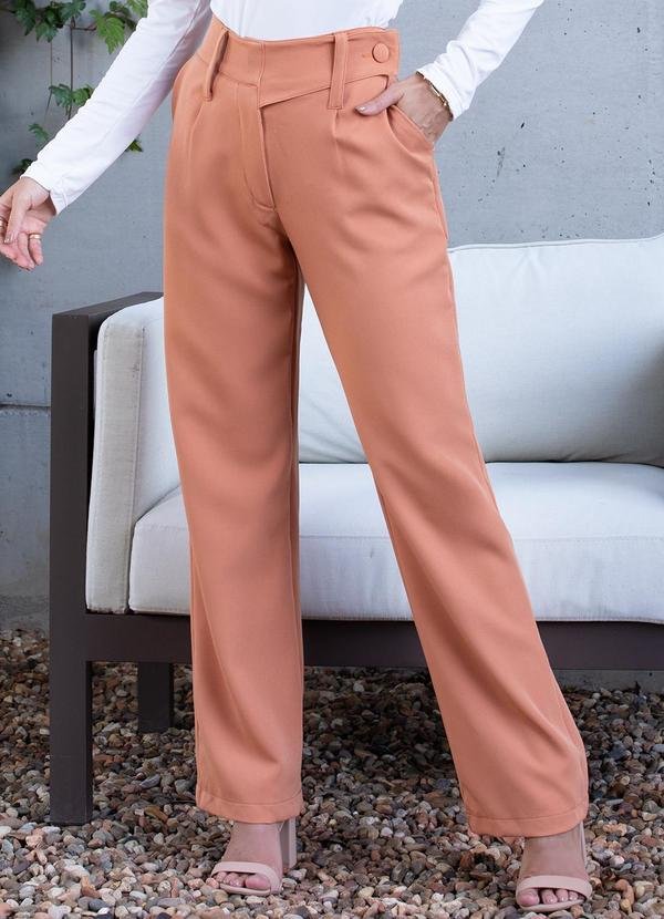 Imagem principal Calça Marrom com Cós Transpassado Quintess Quintess