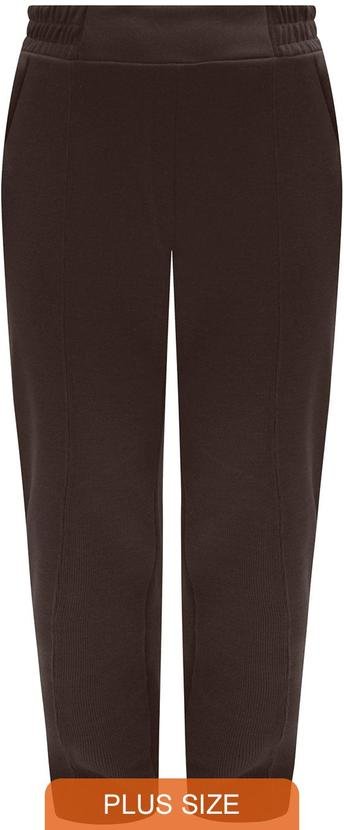 Imagem principal Calça Reta com Bolsos em Malha Tricô Marrom