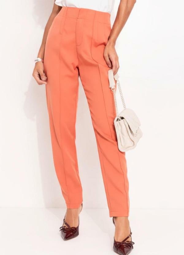 Imagem principal Calça Terracota em Crepe Plano Quintess Quintess