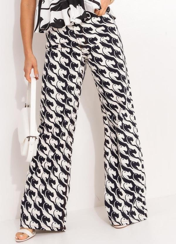 Imagem principal Calça Reta Sarja Panteras Preto FARM FARM