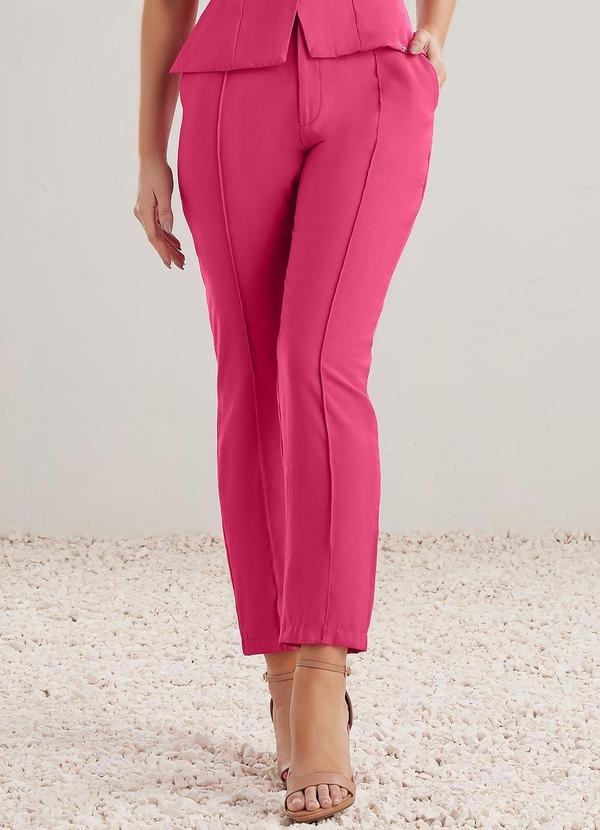 Calca Alfaiataria Classica Rosa