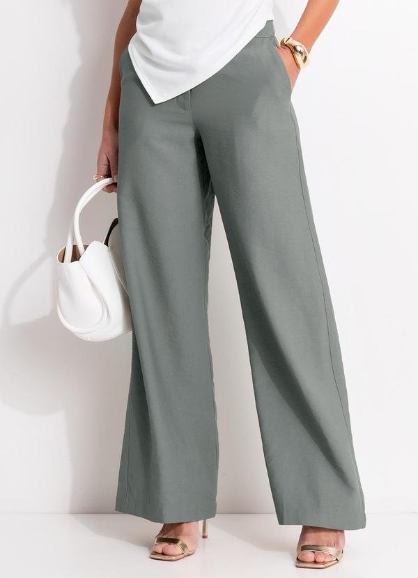 Calça Grafite em Viscose com Poliéster