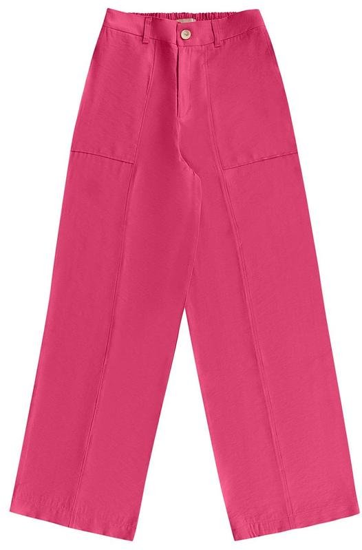 Calca Wide Alfaiataria Rosa