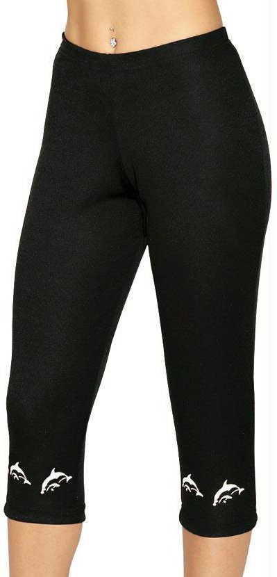 Imagem principal Calça Corsário Preta em Helanca Moda Pop Moda Pop