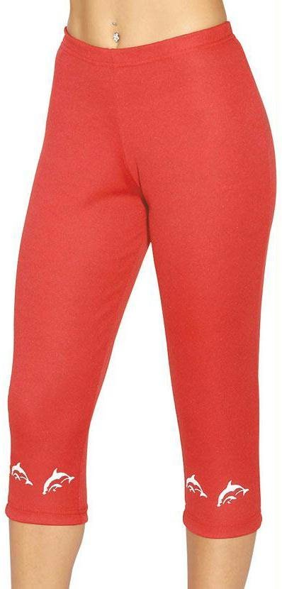 Imagem principal Calça Corsário Vermelha com Estampa Moda Pop Moda Pop