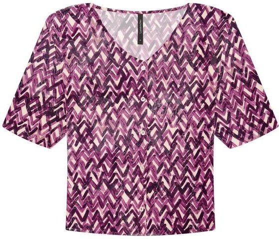 Imagem principal Camisa Manga 3/4 em Viscose com Manga Flare Roxo Lunender Lunender