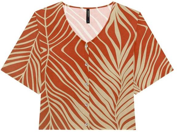 Imagem principal Camisa Manga Curta em Viscose Estampada Vermelho Lunender Lunender