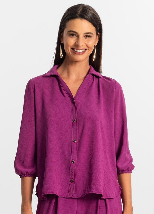 Imagem principal Camisa 3/4 Feminina Roxo Rovitex Rovitex