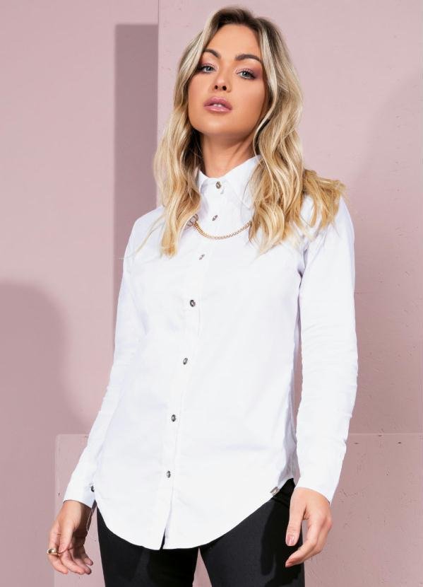 Imagem principal Camisa Branca Alongada Quintess Quintess