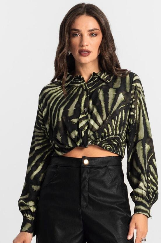 Imagem principal Camisa de Viscose Manga Longa Verde Endless Endless