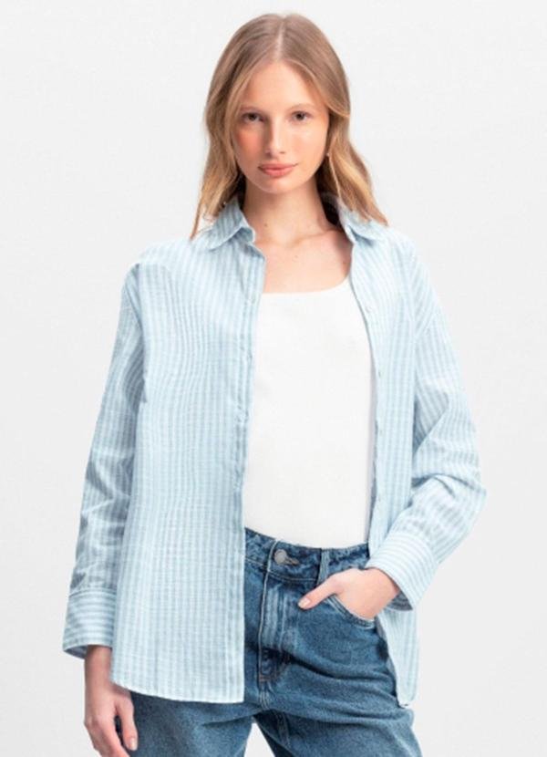 Imagem principal Camisa Feminina com Botões Azul Essendi Essendi