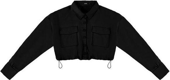 Imagem principal Camisa Preto Cropped Sarjada Enfim Enfim