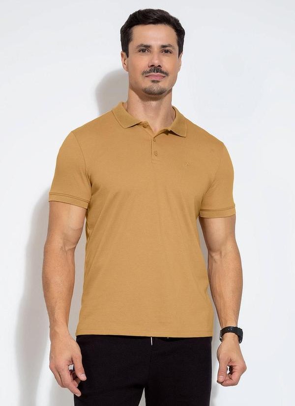 Imagem principal Camisa Polo em Malha Bege Exco Exco