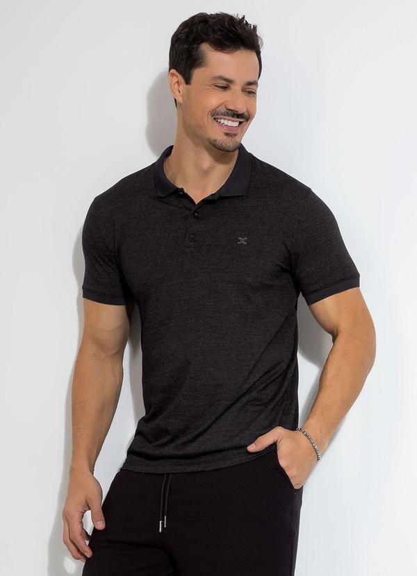 Imagem principal Camisa Polo em Malha Preto Exco Exco