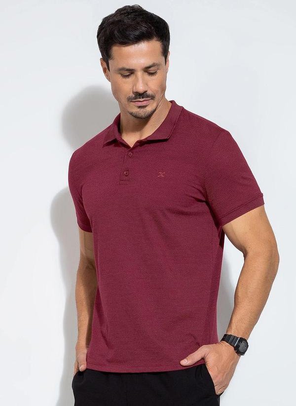 Imagem principal Camisa Polo em Malha Vermelho Exco Exco