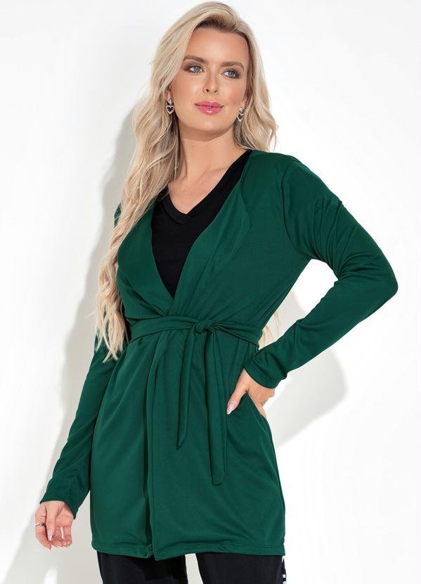 Imagem principal Cardigan com Mangas Longas Verde Moda Pop Moda Pop