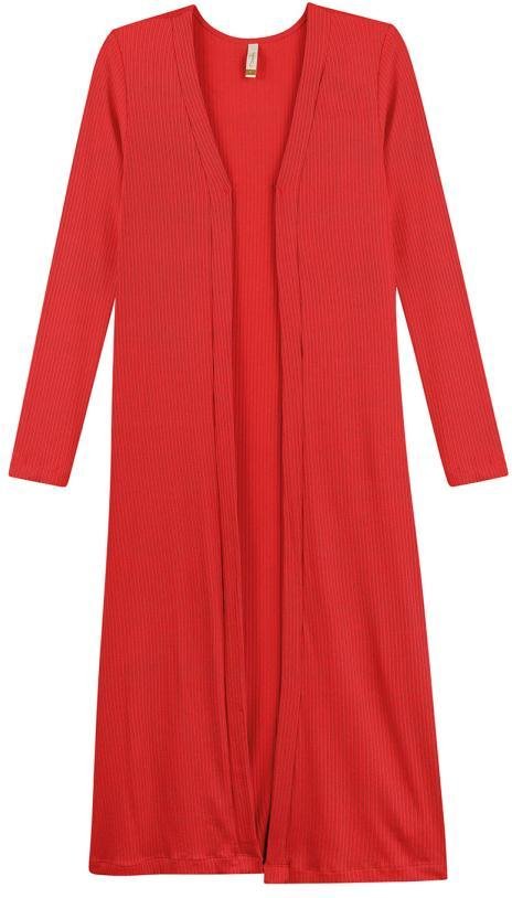 Imagem principal Cardigan Feminino Adulto Laranja Marialícia Marialícia