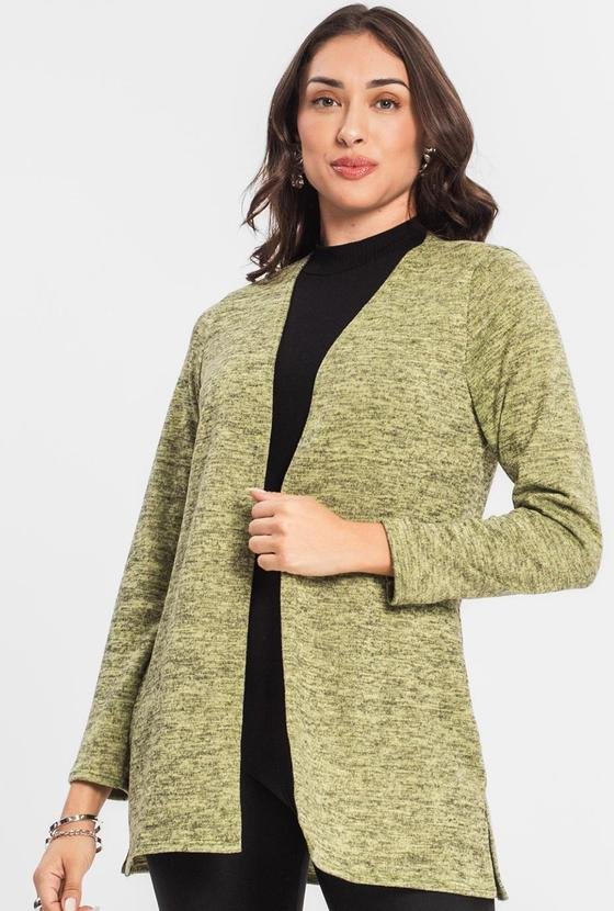 Imagem principal Cardigan Feminino Alongado Amarelo INFINITA COR INFINITA COR