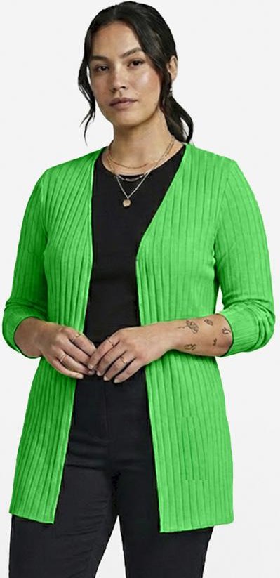 Imagem principal Cardigan Feminino Canelado Verde INFINITA COR INFINITA COR