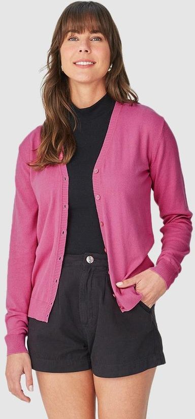 Imagem principal Cardigan Feminino em Tricô Rosa Malwee Malwee
