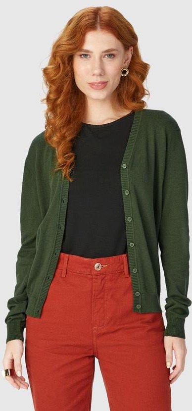 Imagem principal Cardigan Feminino em Tricô Verde Malwee Malwee