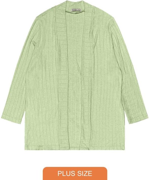 Imagem principal Cardigan Plus Size Feminino Verde Secret Glam Secret Glam