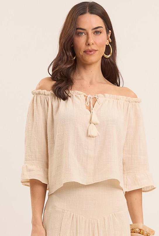 Blusa Nature Ciganinha Branco