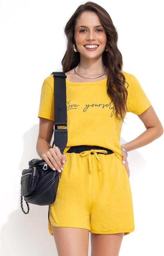Imagem principal Conjunto Amarelo com Recortes Moda Pop Moda Pop