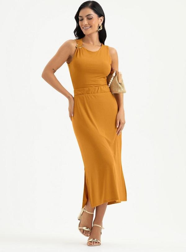 Imagem principal Conjunto em Crepe Laranja Cativa Cativa