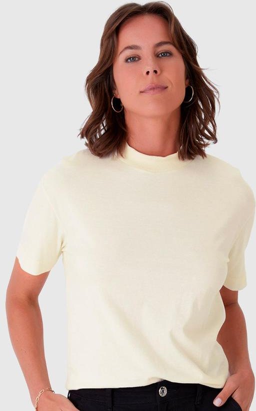 Blusa Cropped em Malha Off White