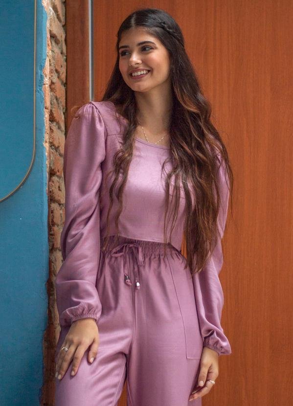 Imagem principal Blusa Feminina Adulto Rosa Marialícia Marialícia