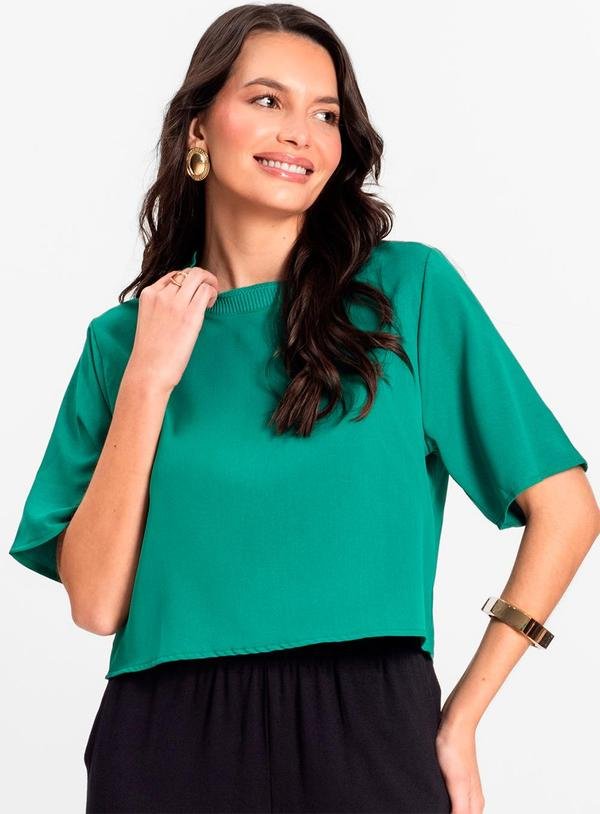 Imagem principal Blusa Feminina em Twill Cey Verde Rovitex Rovitex
