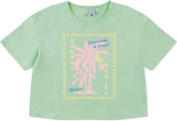Imagem principal Camiseta Cropped Banana Nanica Verde Água Malwee Malwee
