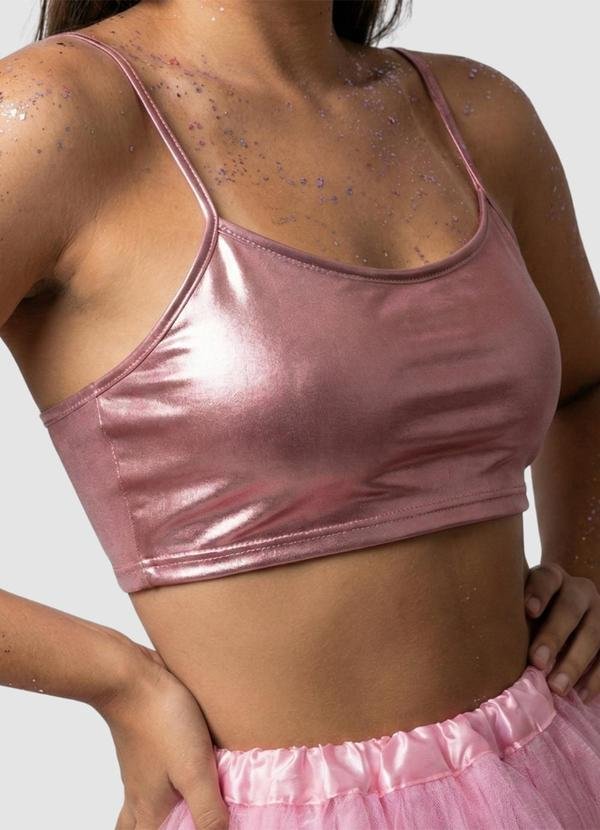 Imagem principal Top Metálico Cirré Carnaval Rosa Yends Fashion Yends Fashion