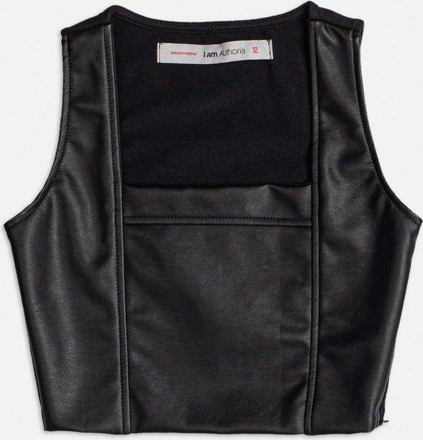 Imagem principal Top Preto Fake Leather Preto Authoria Authoria