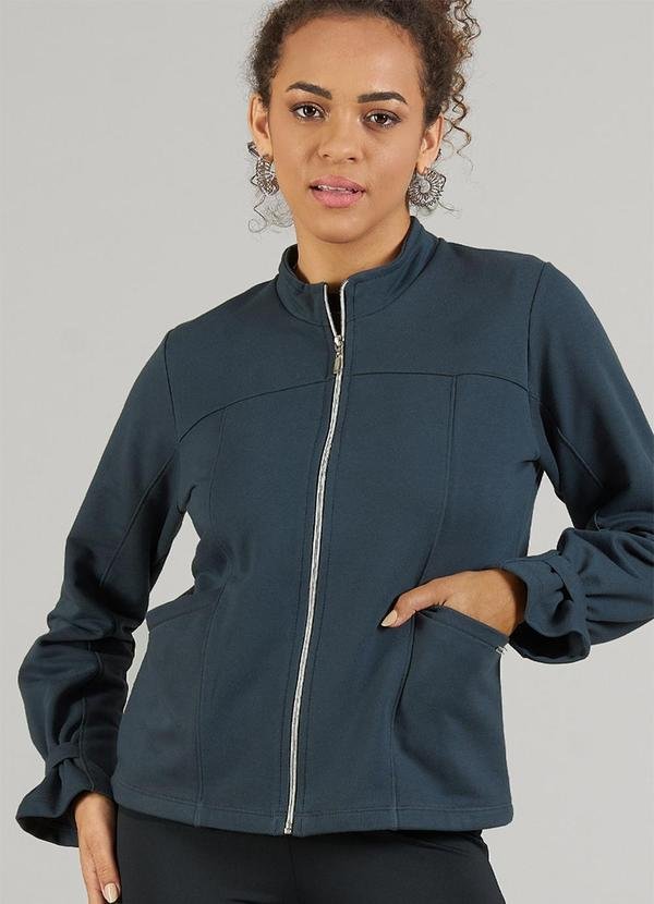 Imagem principal Jaqueta Adulto Feminino em Moletinho Cinza Soft Bonni Soft Bonni