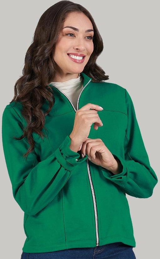 Imagem principal Jaqueta Adulto Feminino em Moletinho Verde Soft Bonni Soft Bonni