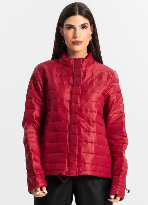 Jaqueta Feminina Microfibra Vermelho