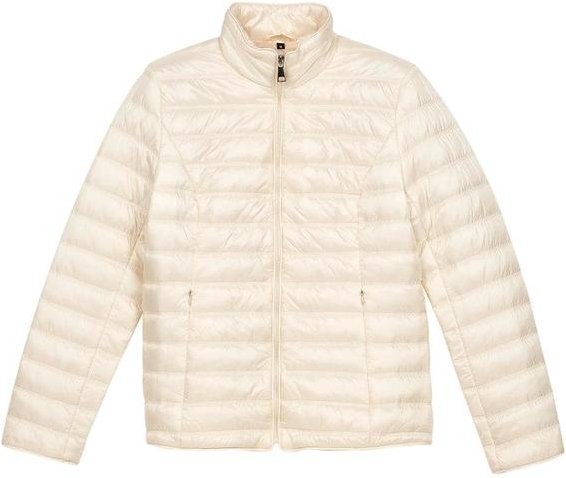 Jaqueta Feminina Tafetá Puffer Bege