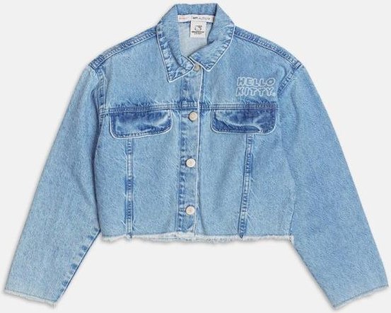 Imagem principal Jaqueta Jeans com Barra Desfiada Azul Authoria Authoria