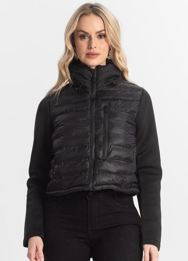 Imagem principal Jaqueta Puffer com Bolsos Sea Surf Preto Rovitex Rovitex