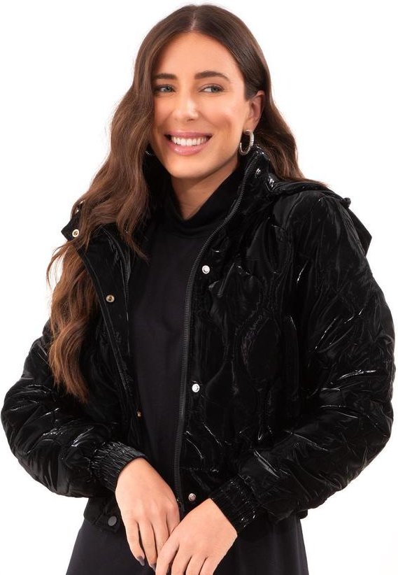 Jaqueta Puffer Preto em Matelassê