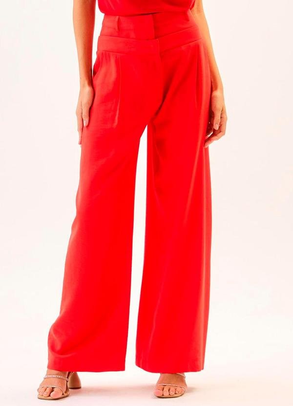 Imagem principal Calça Cós Duplo Lisa Laranja Carlota Costa Carlota Costa