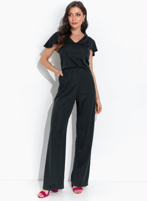 Imagem principal Macacão Verde Escuro em Malha Rosalie Rosalie