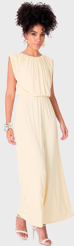 Imagem principal Macacão Wide Leg em Malha Off White Enfim Enfim